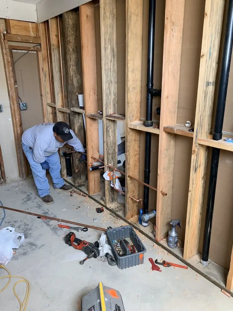 Commercial rough-in plumbing for Trenchless Sewer Repair in Novi